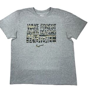Nike Wake Forest Football Demon Deacons Tie Dye Letters Men’s t-shirt XL